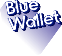 Blue Wallet Label
